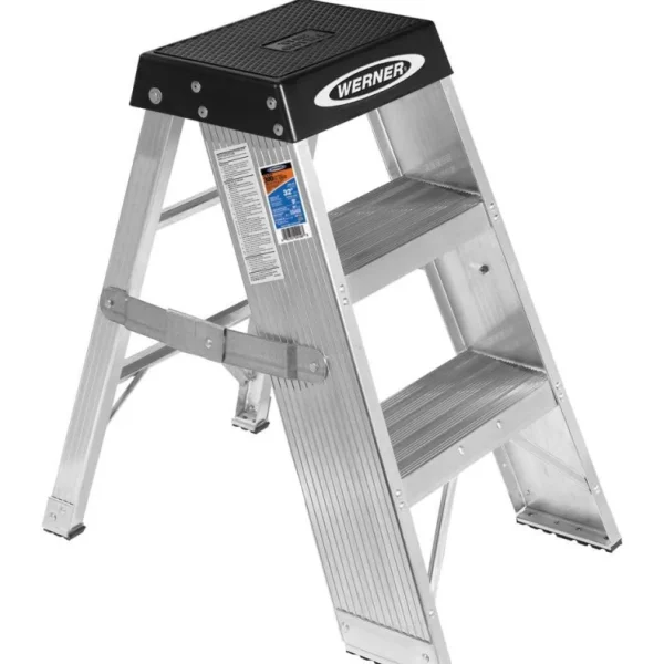 Escalera de Aluminio de 3 Pasos BAMZE UK ESTÁNDAR