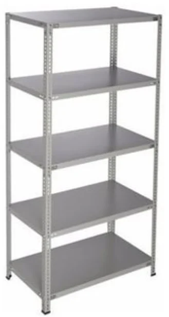 Estantería Metálica de Ángulos Ranurados de 01 Cuerpo 05 Anaqueles BAMZE UK ESTÁNDAR