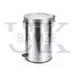 CUBO DE ACERO INOXIDABLE PARA DESPERDICIOS, CON TAPA ACCIONADA A PEDAL BAMZE UK M-114