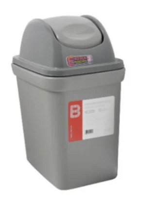 M-14 PAPELERA DE PLÁSTICO CON TAPA VENTANA ABATIBLE BAMZE UK ESTÁNDAR