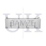 PERCHA METÁLICA DE PARED CON 4 GANCHOS BAMZE UK M-9