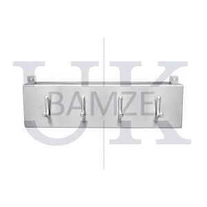 PERCHA METÁLICA DE PARED CON 4 GANCHOS